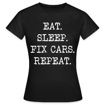 Car mechanic car mechanic - Women's T-Shirt - black - Front - AI Model Female 172 dark (172cm)
