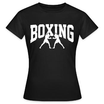 Boxen Kampf - Frauen T-Shirt - Schwarz - Vorne - AI Model Female 172 dark (172cm)