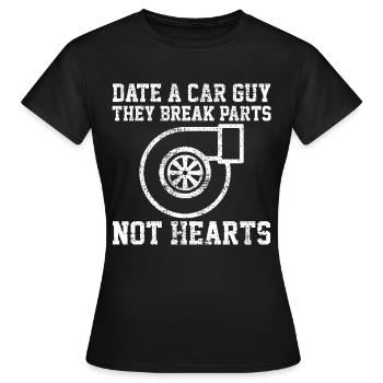 Réglage auto tuner turbo - T-shirt Femme - noir - Devant - AI Model Female 172 dark (172cm)