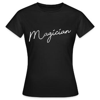 Magier - Frauen T-Shirt - Schwarz - Vorne - AI Model Female 172 dark (172cm)