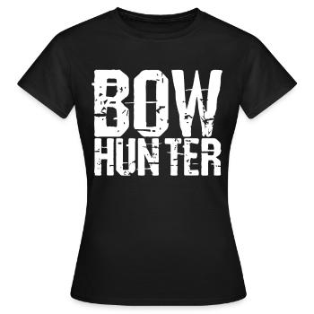 Bogenjagen Jaeger Jagt - Frauen T-Shirt - Schwarz - Vorne - AI Model Female 172 dark (172cm)