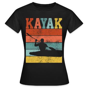 KAYAK KAYAK - T-shirt Femme - noir - Devant - AI Model Female 172 dark (172cm)