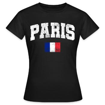Paris Paris - Women's T-Shirt - black - Front - AI Model Female 172 dark (172cm)