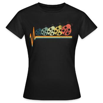 Marienkaefer Insekten - Frauen T-Shirt - Schwarz - Vorne - AI Model Female 172 dark (172cm)