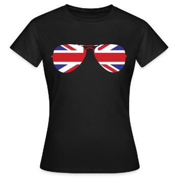Union Jack - T-shirt Femme - noir - Devant - AI Model Female 172 dark (172cm)