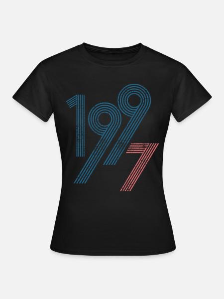 1997 - Dame-T-shirt - sort