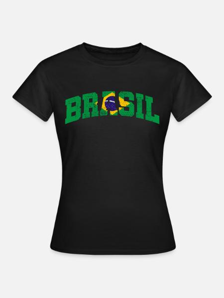 Drapeau du brésil - T-shirt Femme - noir