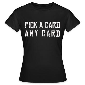 jeu de cartes - T-shirt Femme - noir - Devant - AI Model Female 172 dark (172cm)