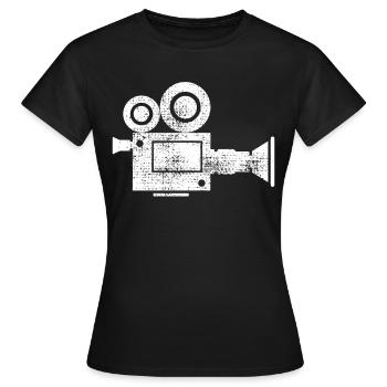 Kameramann - Frauen T-Shirt - Schwarz - Vorne - AI Model Female 172 dark (172cm)