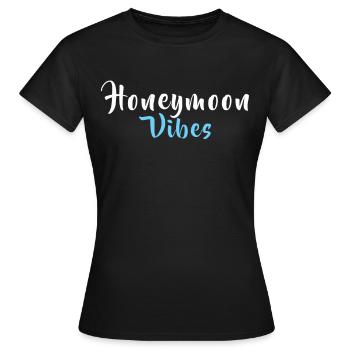CHEMISE EN LUNE DE MIEL - T-shirt Femme - noir - Devant - AI Model Female 172 dark (172cm)