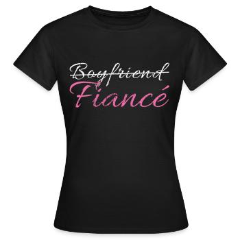 Ami de fiançailles - T-shirt Femme - noir - Devant - AI Model Female 172 dark (172cm)