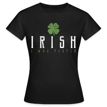 Irlande Irlande - T-shirt Femme - noir - Devant - AI Model Female 172 dark (172cm)