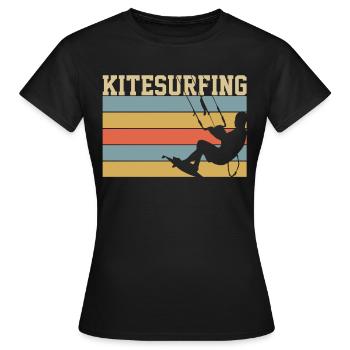 KITESURF KITESURFER - T-shirt Femme - noir - Devant - AI Model Female 172 dark (172cm)