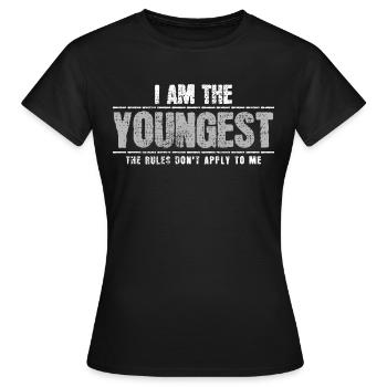 Petit frère - T-shirt Femme - noir - Devant - AI Model Female 172 dark (172cm)