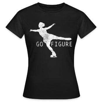 Figure Skating - Frauen T-Shirt - Schwarz - Vorne - AI Model Female 172 dark (172cm)