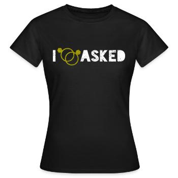 Annonce des fiançailles - T-shirt Femme - noir - Devant - AI Model Female 172 dark (172cm)