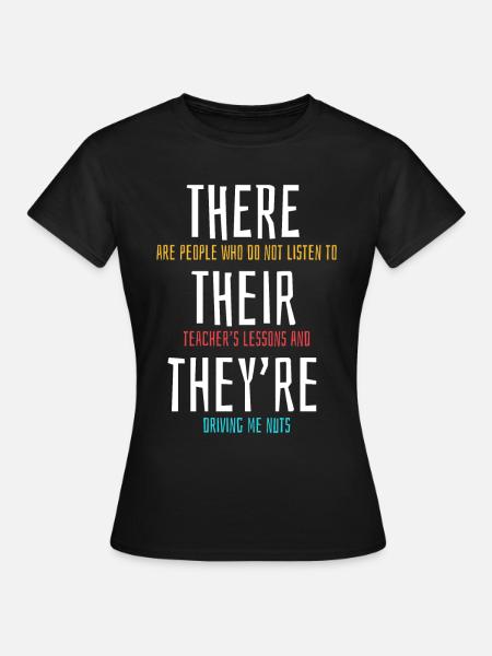 nauczyciel - T-shirt dam - svart