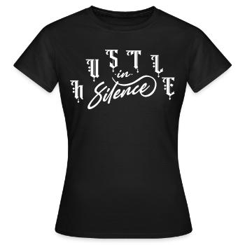 Bousculade Affaires Liberté Travail acharné Poursuite des rêves - T-shirt Femme - noir - Devant - AI Model Female 172 dark (172cm)