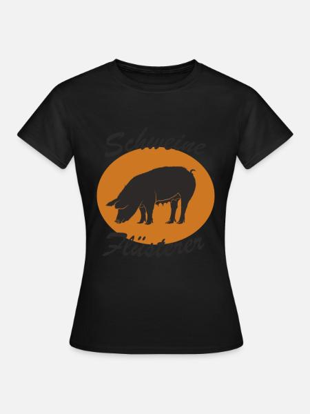 Lustiger Schweine Spruch - Frauen T-Shirt -