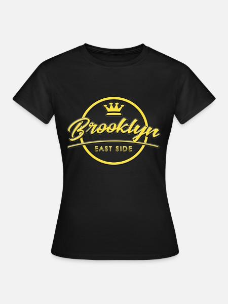 New York, USA, Brooklyn, Geschenk - Frauen T-Shirt - Schwarz