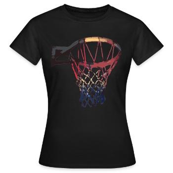 Basketball, basketball team, basketball player - Women's T-Shirt - black - Front - AI Model Female 172 dark (172cm)