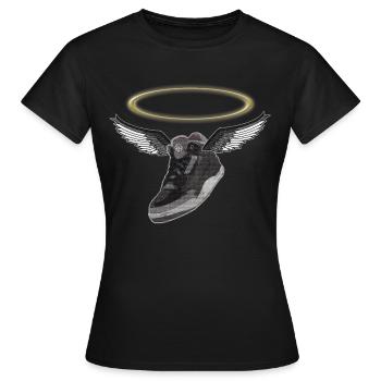 Baskets sacrées, baskets, cadeau - T-shirt Femme - noir - Devant - AI Model Female 172 dark (172cm)