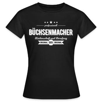 Büchsenmacher Beruf - Frauen T-Shirt - Schwarz - Vorne - AI Model Female 172 dark (172cm)