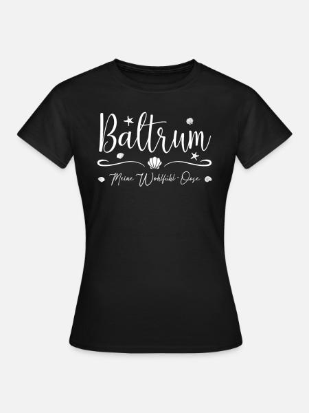 Meine Wohlfühl-Oase - Insel Baltrum - Frauen T-Shirt - Schwarz