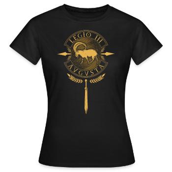 Legio III Augusta - Légion romaine - T-shirt Femme - noir - Devant - AI Model Female 172 dark (172cm)