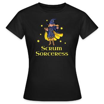 Sorcière Scrum - Scrum Master - T-shirt Femme - noir - Devant - AI Model Female 172 dark (172cm)