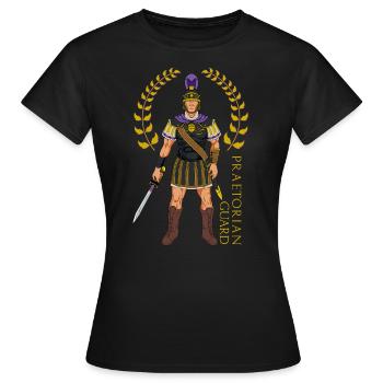 Garde de l’empereur romain - Garde prétorienne - T-shirt Femme - noir - Devant - AI Model Female 172 dark (172cm)