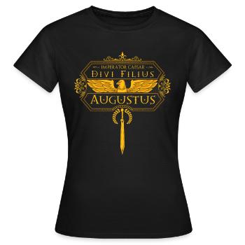 Empereurs romains - Vespasien - T-shirt Femme - noir - Devant - AI Model Female 172 dark (172cm)