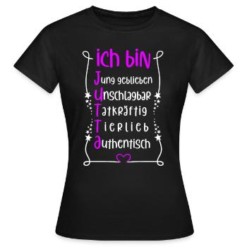 Für den besten Menschen - Ich bin Jutta - Frauen T-Shirt - Schwarz - Vorne - AI Model Female 172 dark (172cm)