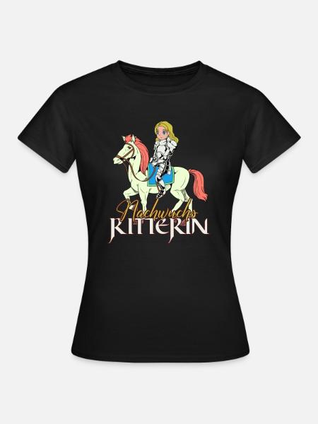 Ritter Mädchen - Nachwuchs Ritterin - Frauen T-Shirt - Schwarz