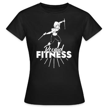 Entraînement avec pilons - Pound Fitness - T-shirt Femme - noir - Devant - AI Model Female 172 dark (172cm)
