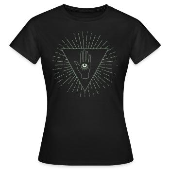Mystery Hand - Women's T-Shirt - black - Front - AI Model Female 172 dark (172cm)