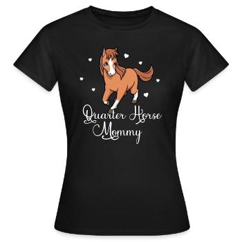 Horse lovers - Quarter Horse Mommy - Women's T-Shirt - black - Front - AI Model Female 172 dark (172cm)