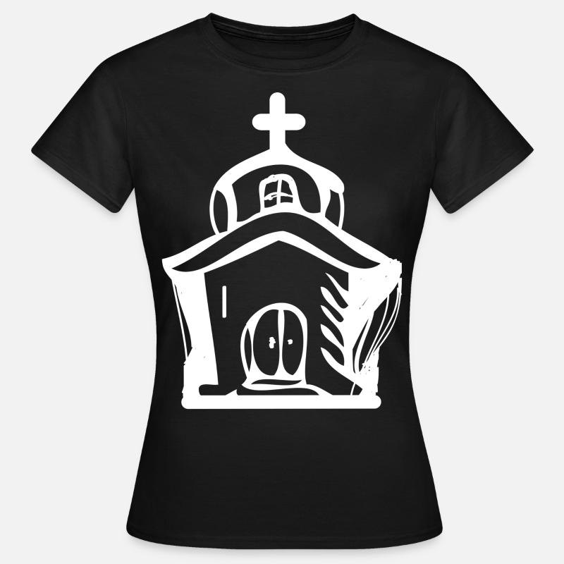 Kirche - Frauen T-Shirt - Schwarz