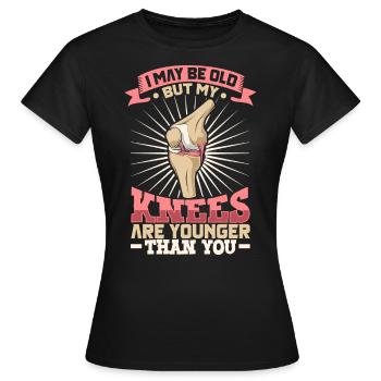 Nouveau genou Nouveau vous - genou titan - T-shirt Femme - noir - Devant - AI Model Female 172 dark (172cm)