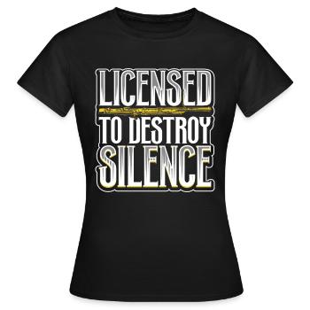 Lizenz zum Krach machen - Fagott - Frauen T-Shirt - Schwarz - Vorne - AI Model Female 172 dark (172cm)