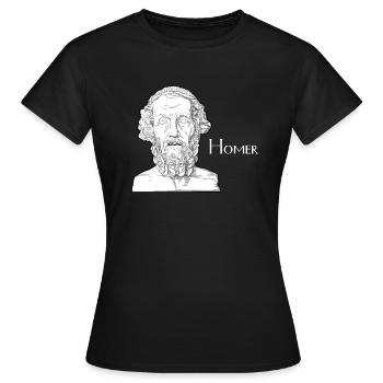 Homer - Frauen T-Shirt - Schwarz - Vorne - AI Model Female 172 dark (172cm)