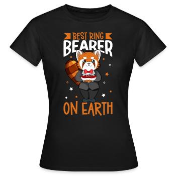 Meilleur porteur d’anneau au monde - Porteur d’anneau - T-shirt Femme - noir - Devant - AI Model Female 172 dark (172cm)