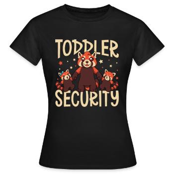 Kleinkind Aufpasser - Babysitter - Frauen T-Shirt - Schwarz - Vorne - AI Model Female 172 dark (172cm)