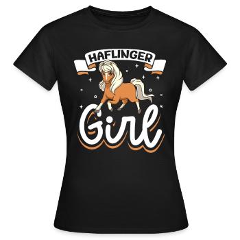 Haflinger Girl - Women's T-Shirt - black - Front - AI Model Female 172 dark (172cm)