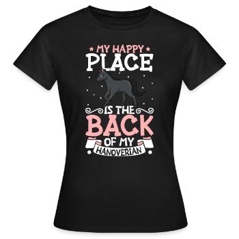 Mon endroit préféré - Hanovrien - T-shirt Femme - noir - Devant - AI Model Female 172 dark (172cm)