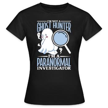 Je suis un enquêteur paranormal - T-shirt Femme - noir - Devant - AI Model Female 172 dark (172cm)