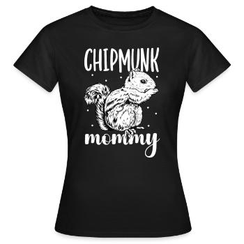 Chipmunk owner - chipmunk mom - Women's T-Shirt - black - Front - AI Model Female 172 dark (172cm)