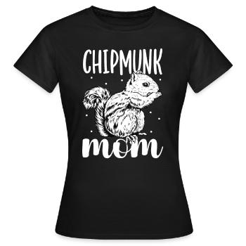 Chipmunk owner - chipmunk mom - Women's T-Shirt - black - Front - AI Model Female 172 dark (172cm)