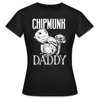 Chipmunk owner - chipmunk dad - Women's T-Shirt - black - Front - AI Model Female 172 dark (172cm)