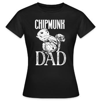 Chipmunk owner - chipmunk dad - Women's T-Shirt - black - Front - AI Model Female 172 dark (172cm)